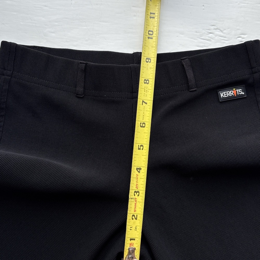 Kerrits Kids L Riding Pants Black Microcord™ Knee Patch Tights Stretch - Picture 7 of 9